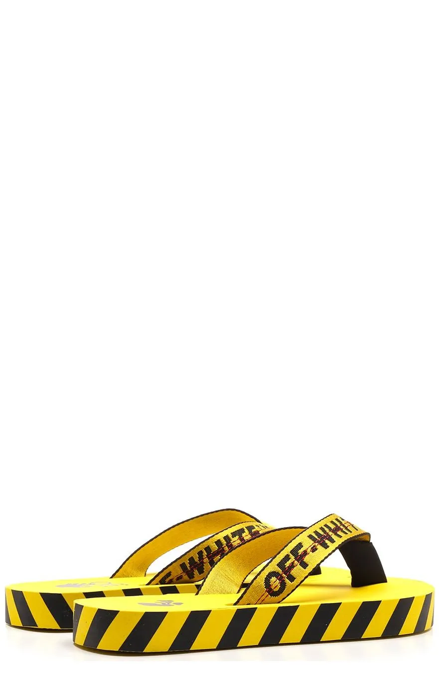 Off-White Diag Logo Flip Flops