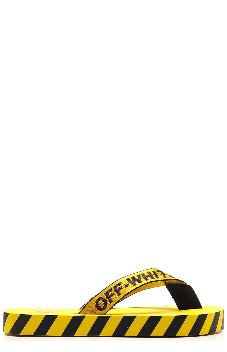 Off-White Diag Logo Flip Flops