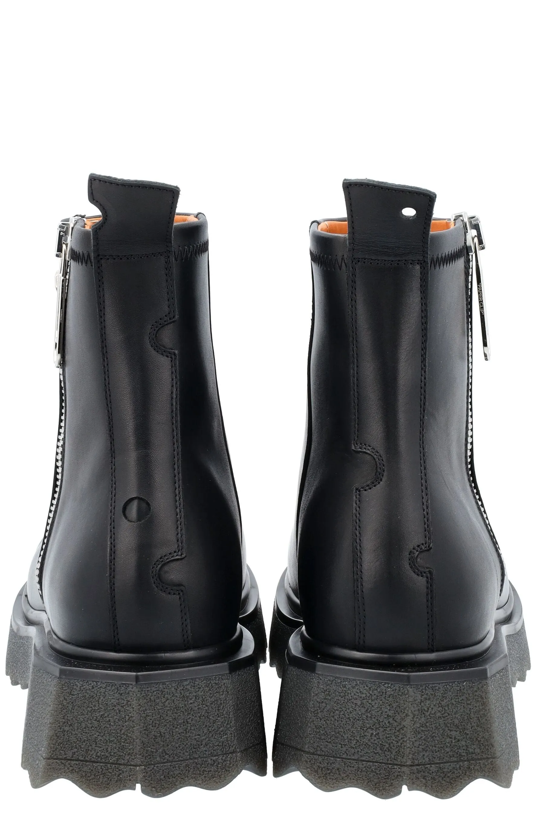 Off-White Zip-Detailed Ankle Boots
