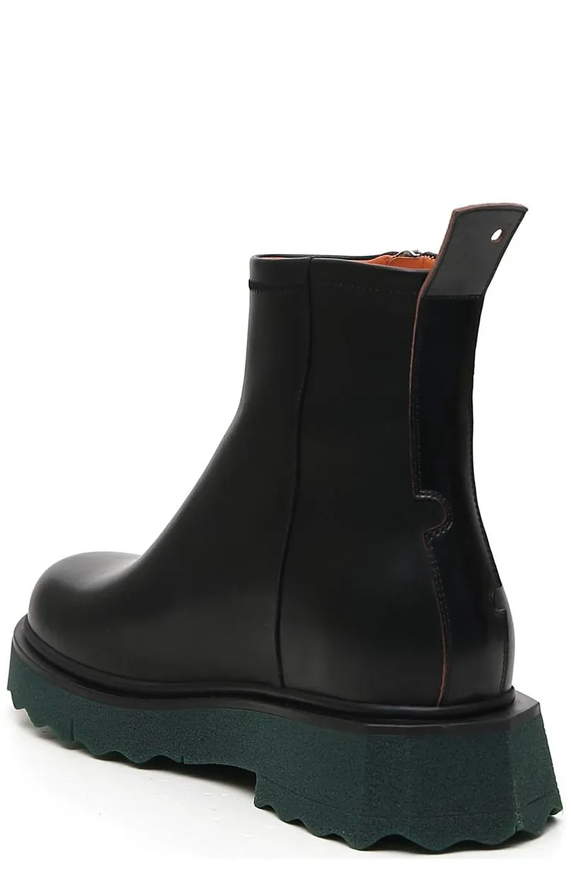 Off-White Zipped Ankle Boots