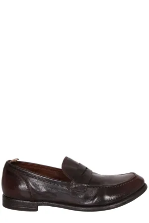 Officine Creative Distressed Effect Slip-On Loafers
