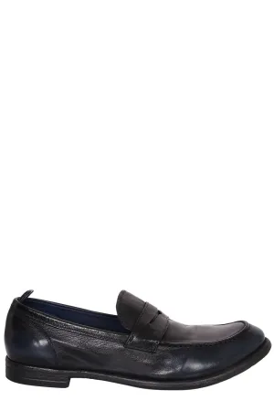 Officine Creative Distressed Effect Slip-On Loafers