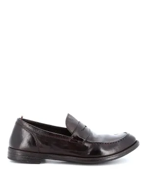 Officine Creative Distressed Effect Slip-On Loafers