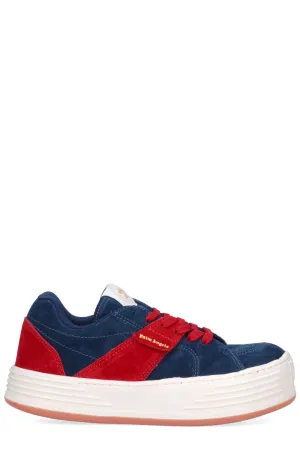 Palm Angels Logo-Print Lace-Up Sneakers