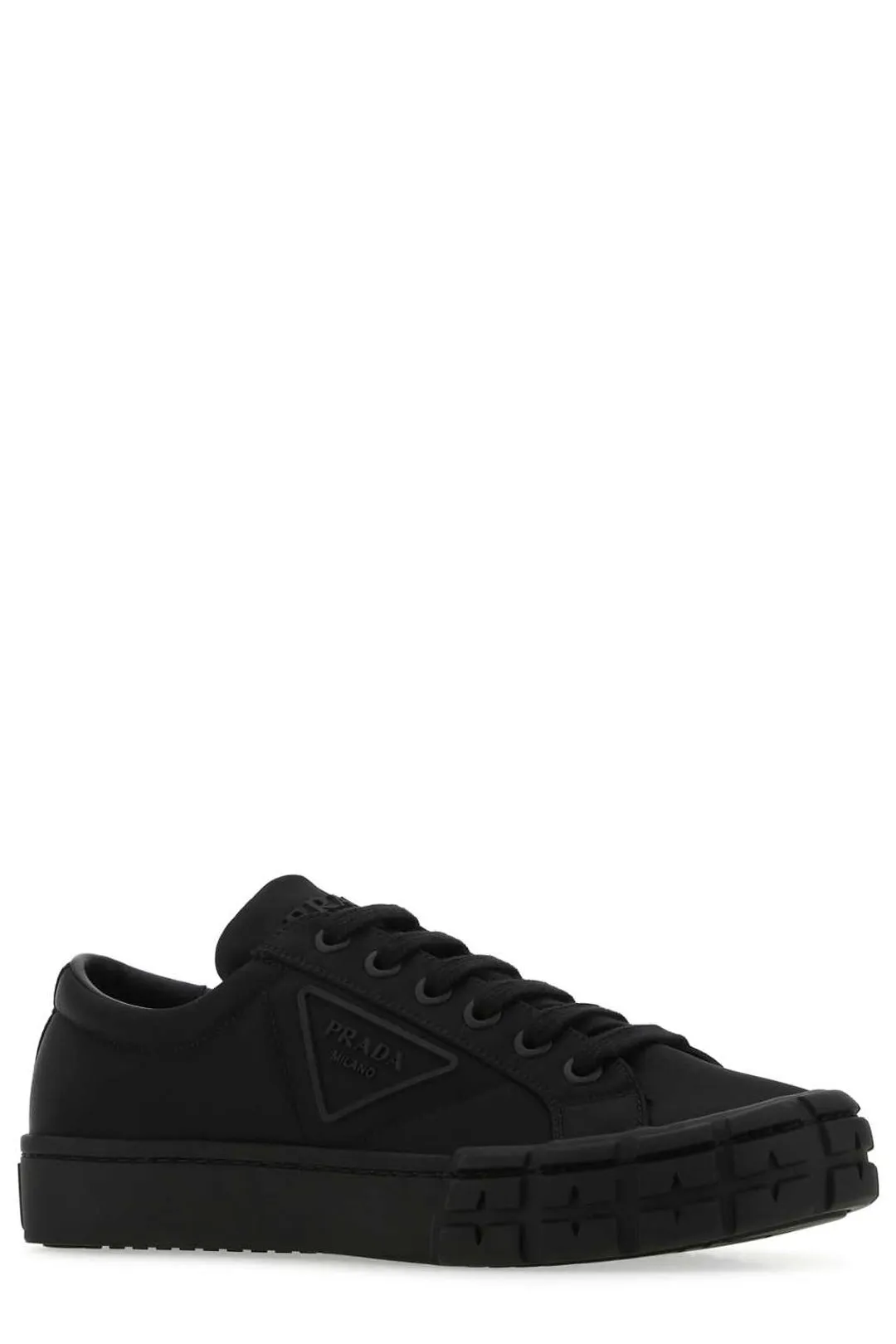 Prada Cassetta Wheel Lace-Up Sneakers