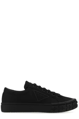 Prada Cassetta Wheel Lace-Up Sneakers