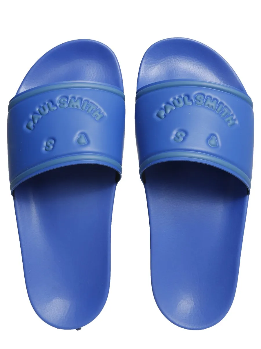 PS Paul Smith Logo Embossed Open-Toe Slides