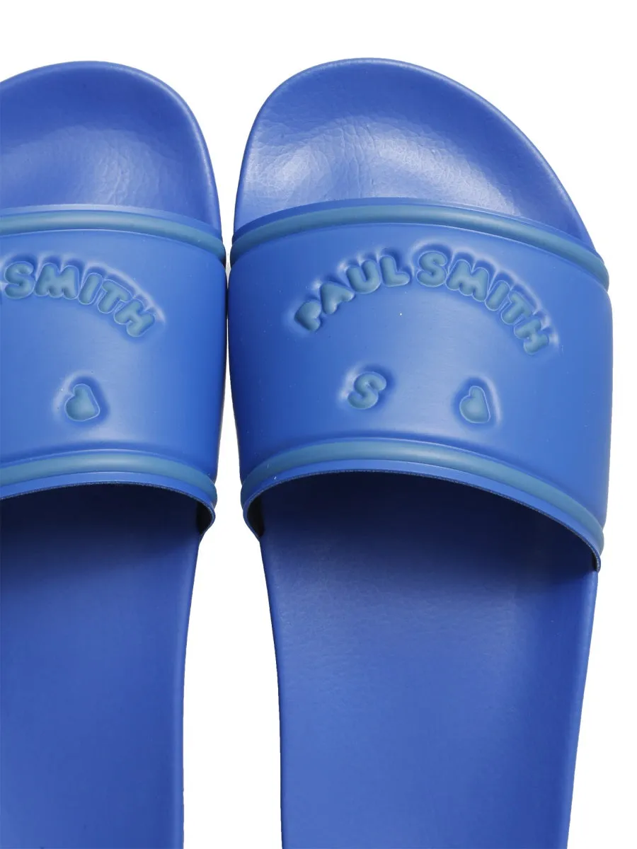 PS Paul Smith Logo Embossed Open-Toe Slides