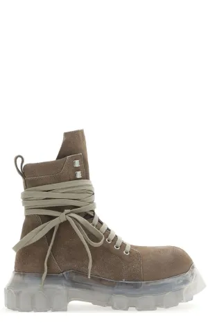 Rick Owens Lace-Up Combat Boots