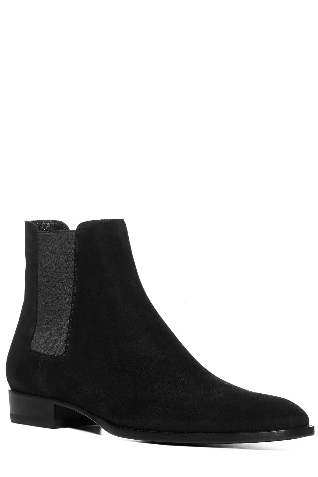 Saint Laurent Wyatt Chelsea Almond Toe Boots