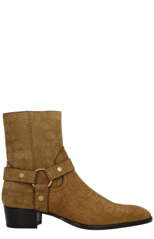 Saint Laurent Wyatt Harness Ankle Boots