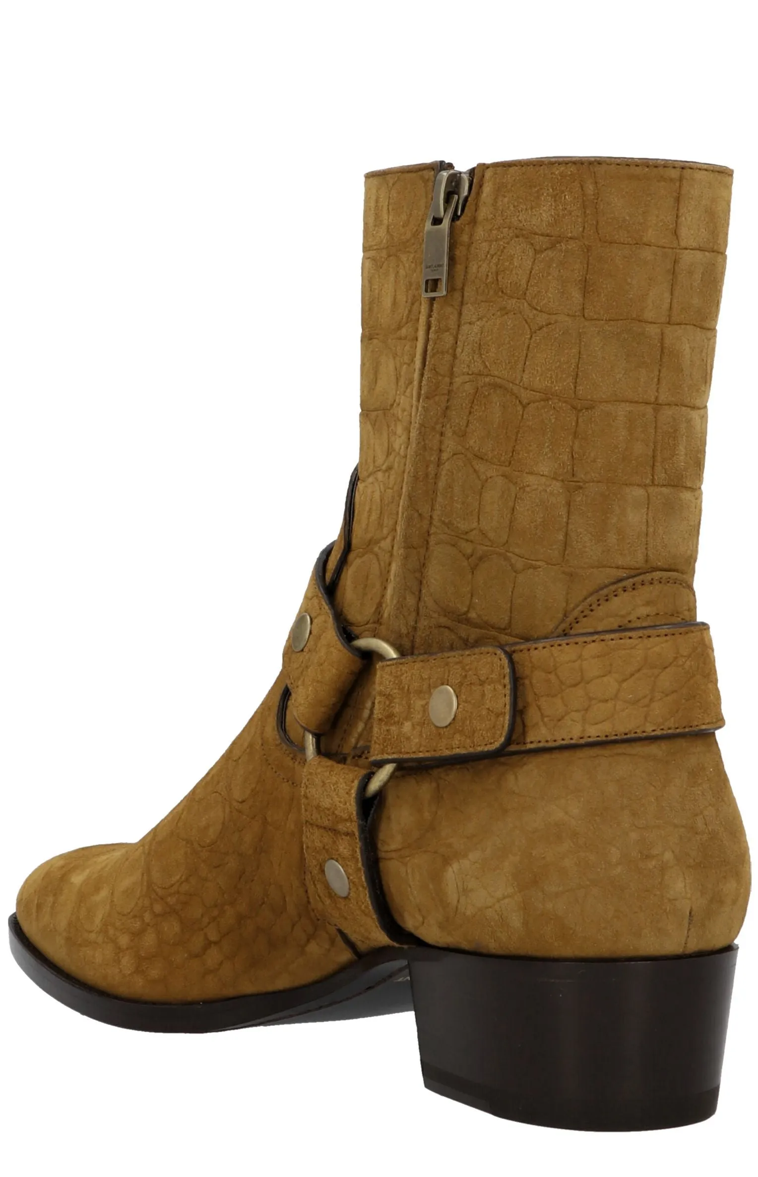 Saint Laurent Wyatt Harness Ankle Boots