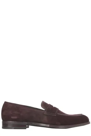 Salvatore Ferragamo Almond-Toe Loafers