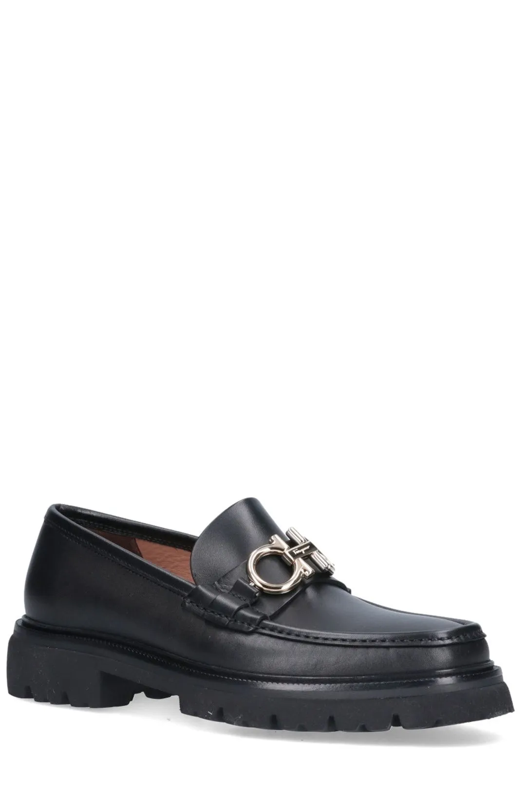 Salvatore Ferragamo Gancini Buckle Moccasins