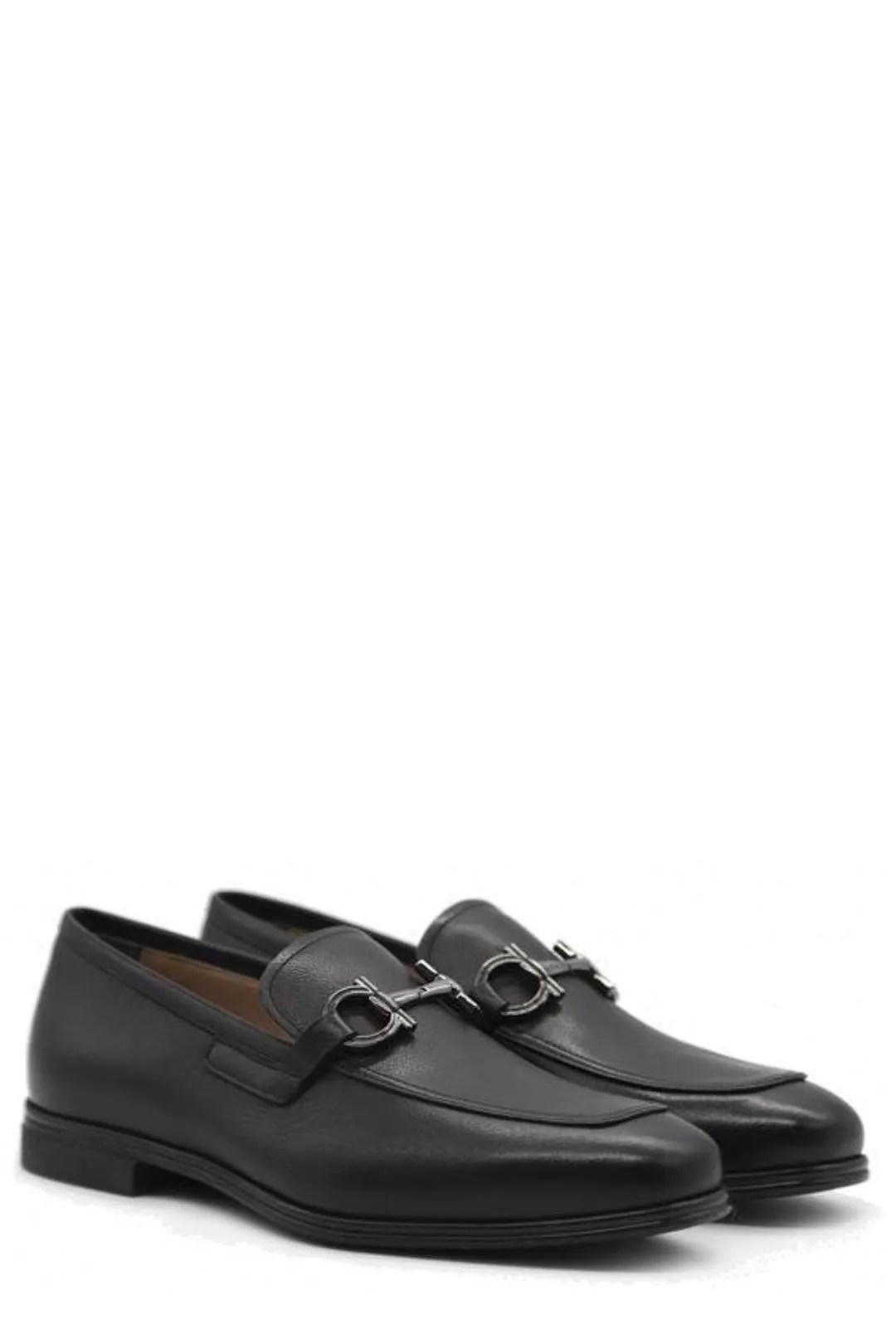 Salvatore Ferragamo Gancini Embellished Moccasin Shoes