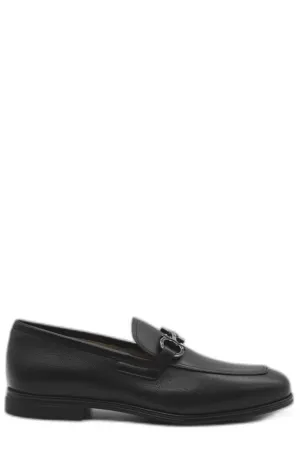 Salvatore Ferragamo Gancini Embellished Moccasin Shoes
