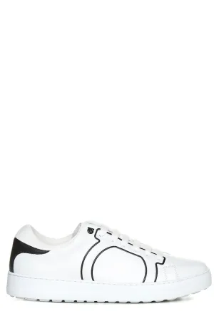 Salvatore Ferragamo Gancini Logo-Embellished Sneakers