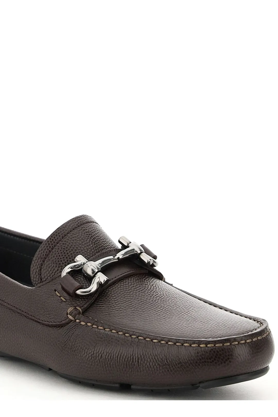 Salvatore Ferragamo Gancini Ornament Driver Loafers