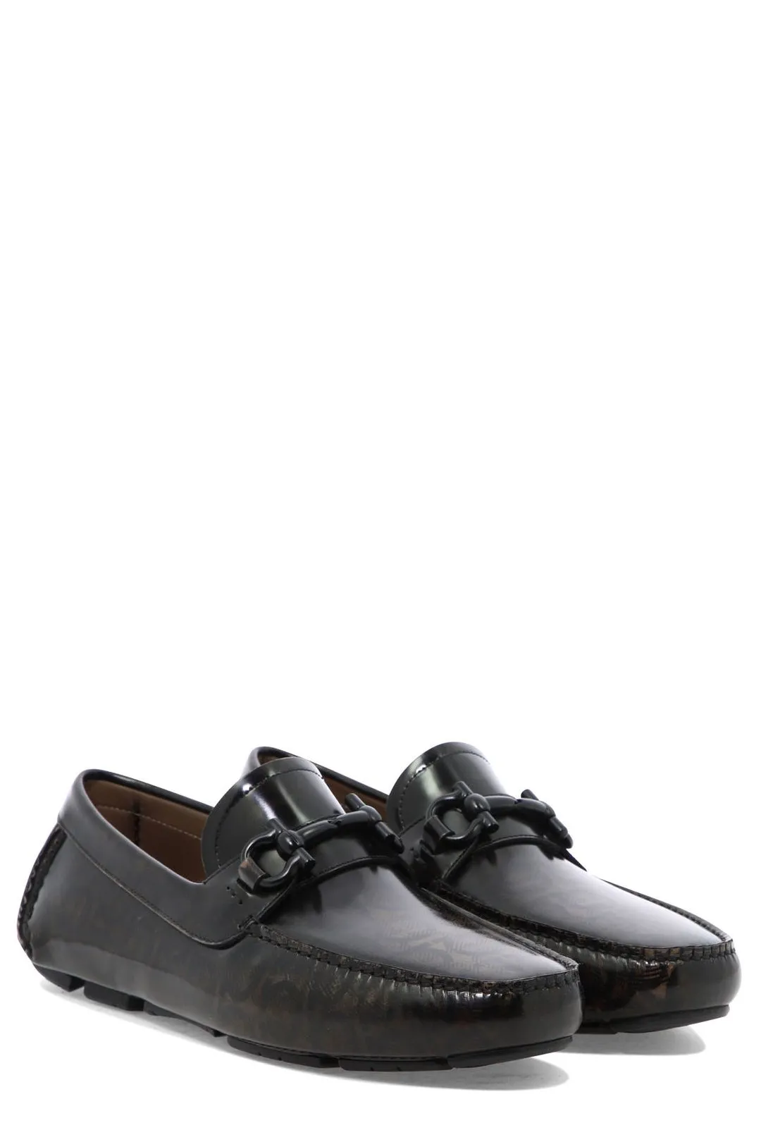 Salvatore Ferragamo Gancini Plaque Embellished Loafers