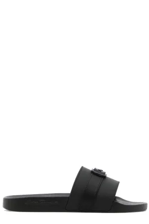 Salvatore Ferragamo Gancini Plaque Slides