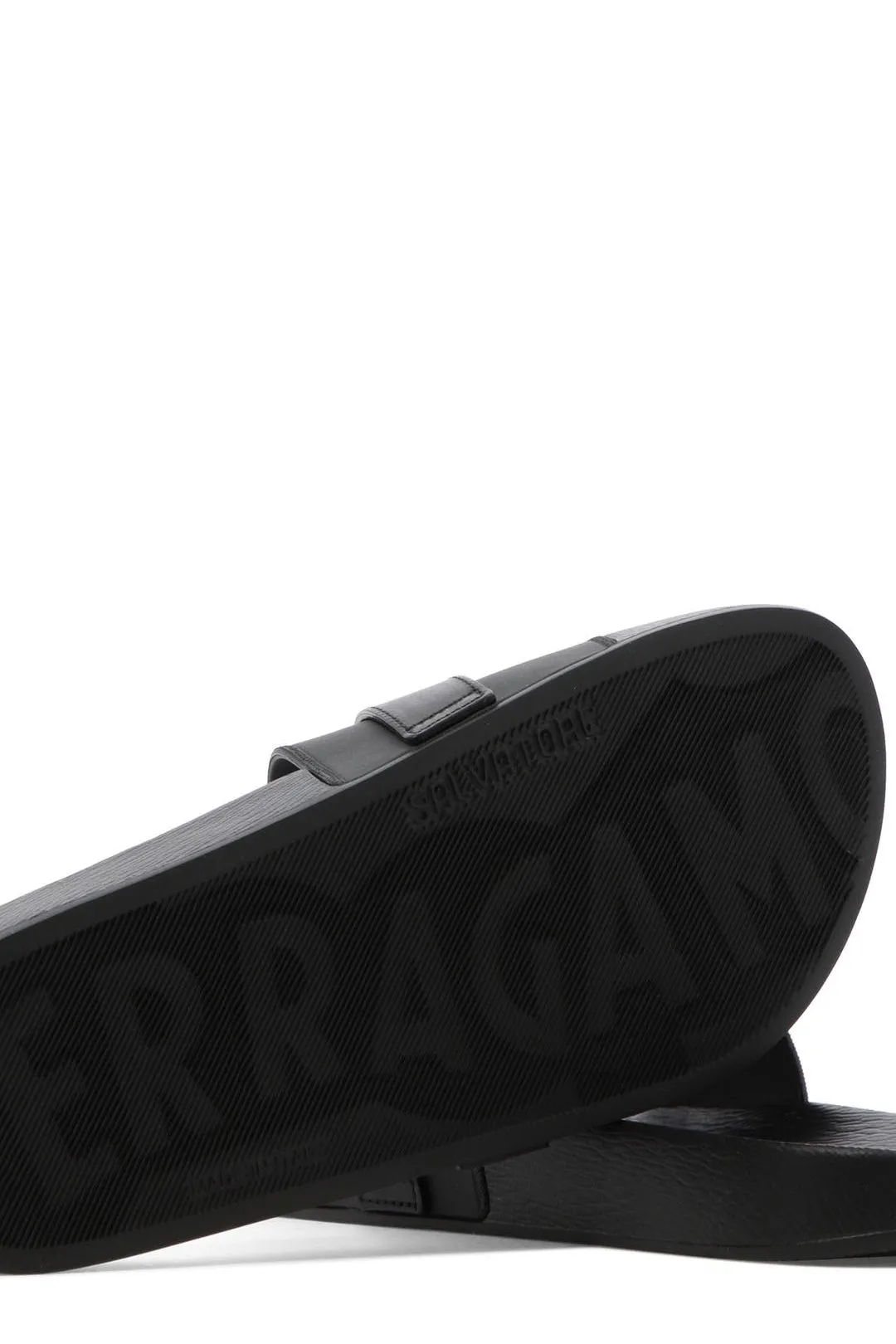 Salvatore Ferragamo Gancini Plaque Slides