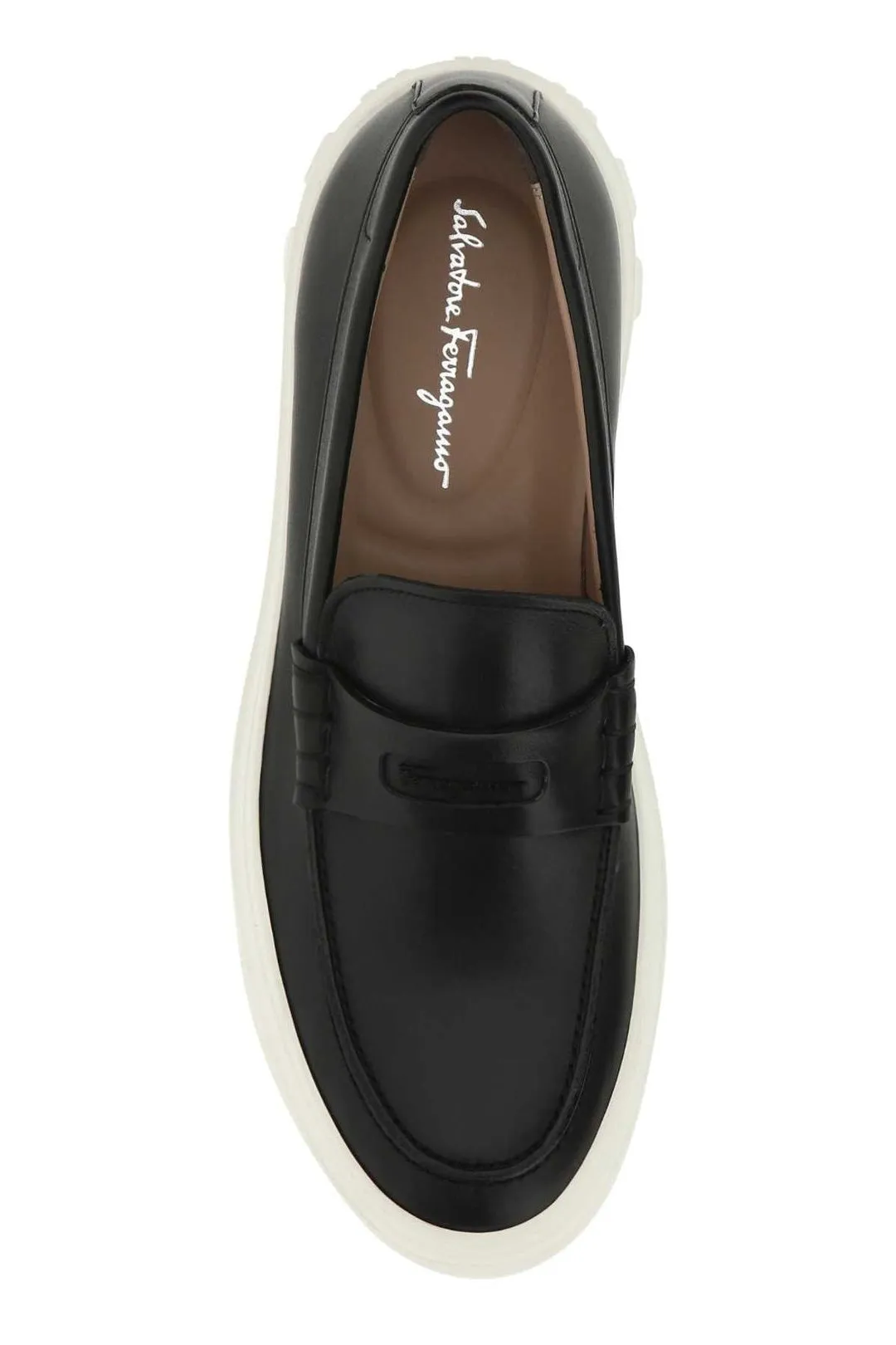 Salvatore Ferragamo Logo Detailed Slip-On Loafers