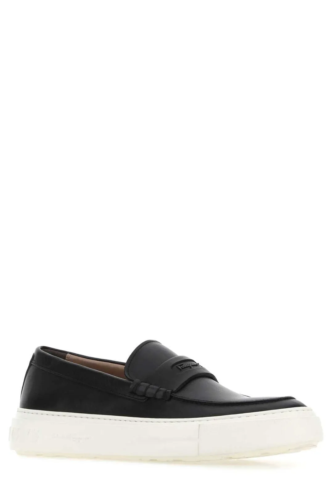 Salvatore Ferragamo Logo Detailed Slip-On Loafers