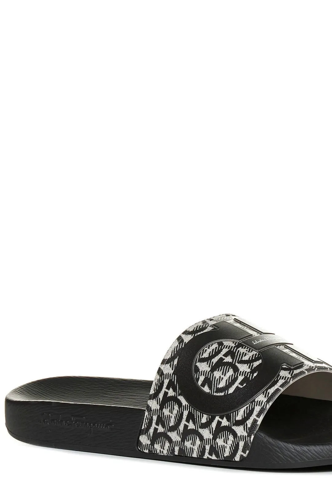 Salvatore Ferragamo Monogram Print Slides