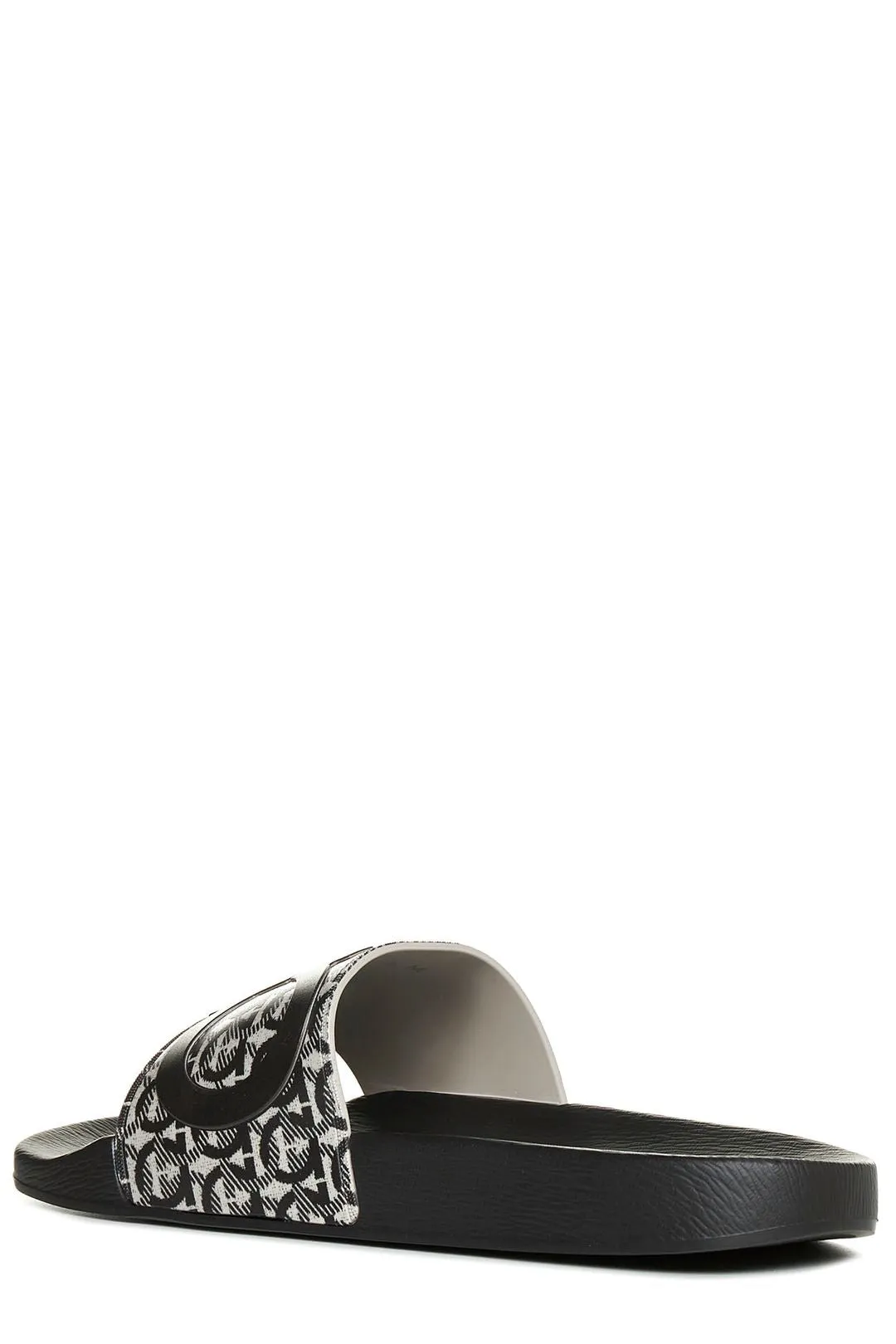 Salvatore Ferragamo Monogram Print Slides