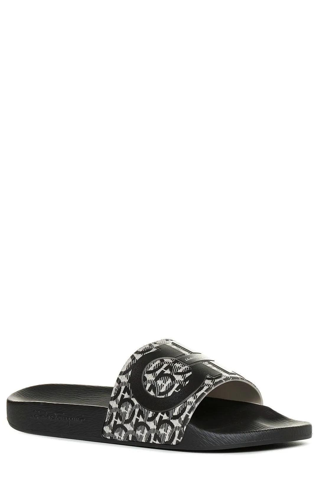 Salvatore Ferragamo Monogram Print Slides
