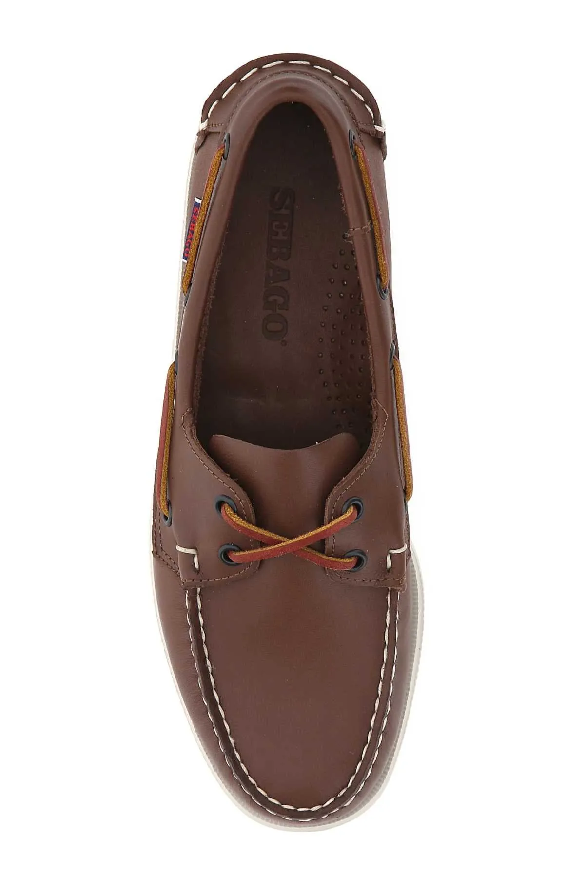 Sebago Logo Patch Slip-On Boat Shoes