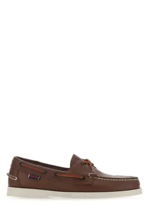 Sebago Logo Patch Slip-On Boat Shoes