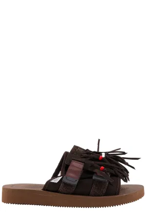 Suicoke Tassel Fringe Open Toe Slides