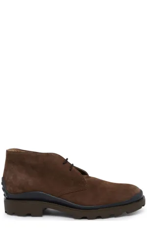 Tod's Logo Embossed Lace-Up Shoes