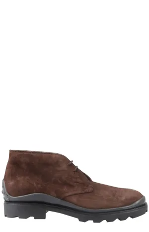Tod's Logo Embossed Lace-Up Shoes