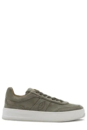 Tod's Logo Embossed Lace-Up Sneakers