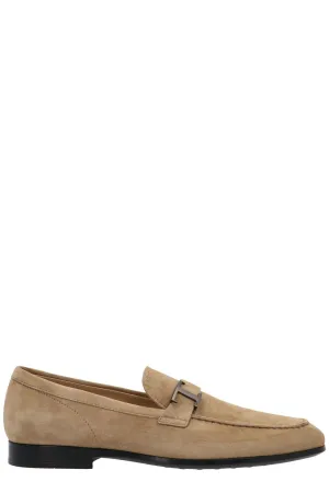 Tod's Logo Plaque Loafers