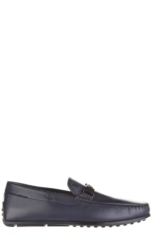 Tod's Logo Plaque Moccasins