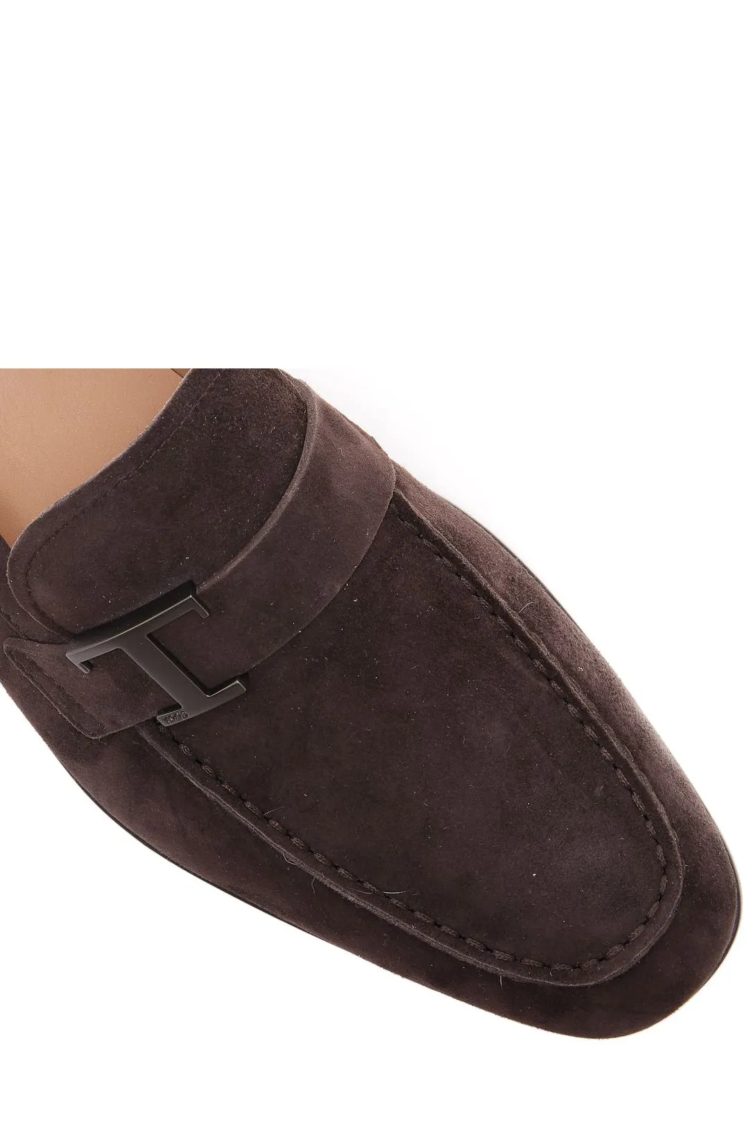 Tod's Logo Plaque Slip-On Loafers