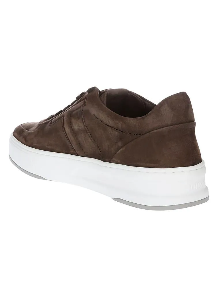 Tod's Round Toe Lace-Up Sneakers