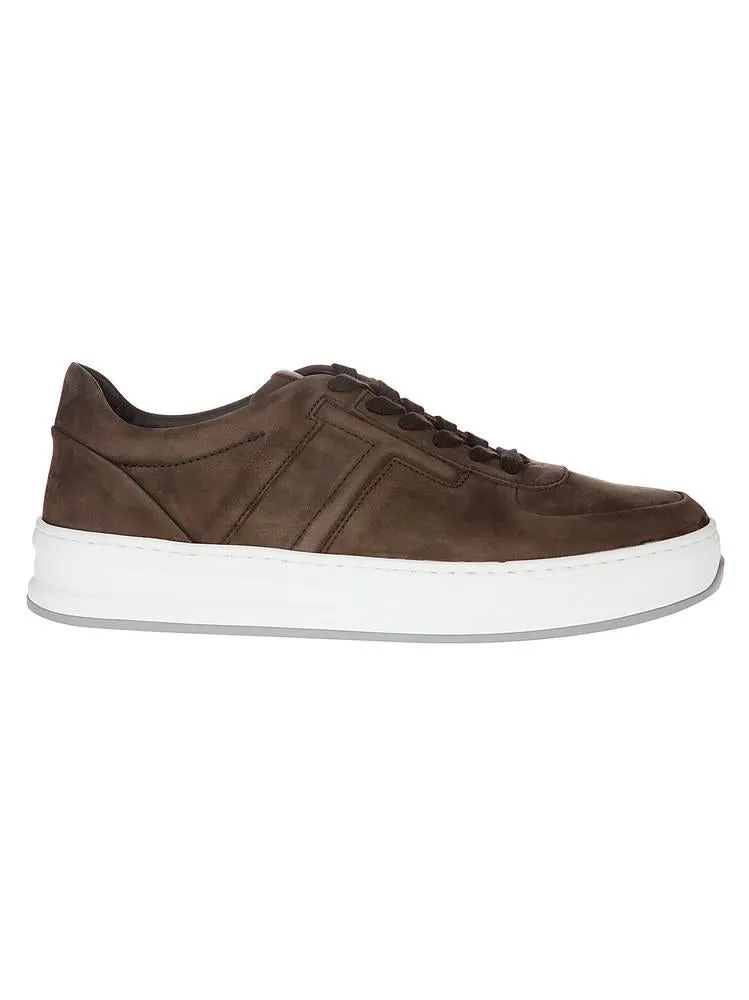 Tod's Round Toe Lace-Up Sneakers
