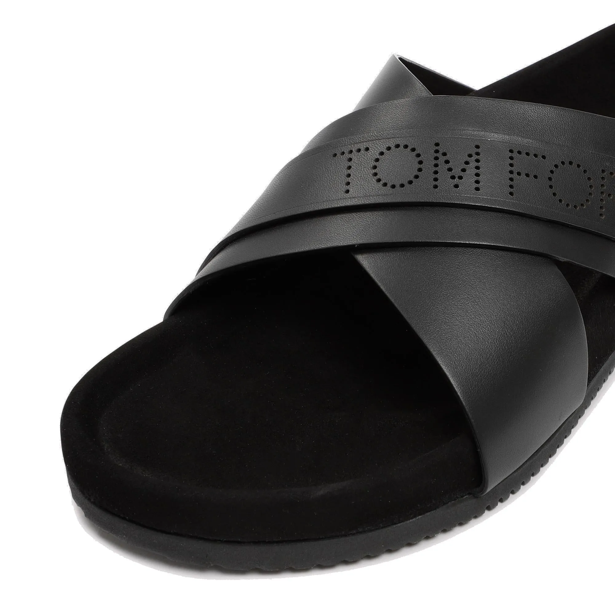 Tom Ford Slip-On Crossover Strap Sandals