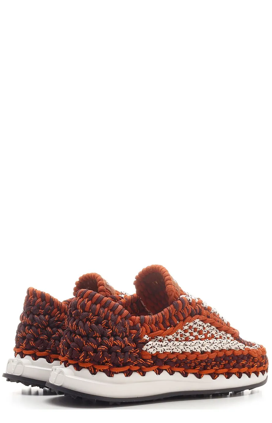 Valentino Crochet Low-Top Sneakers