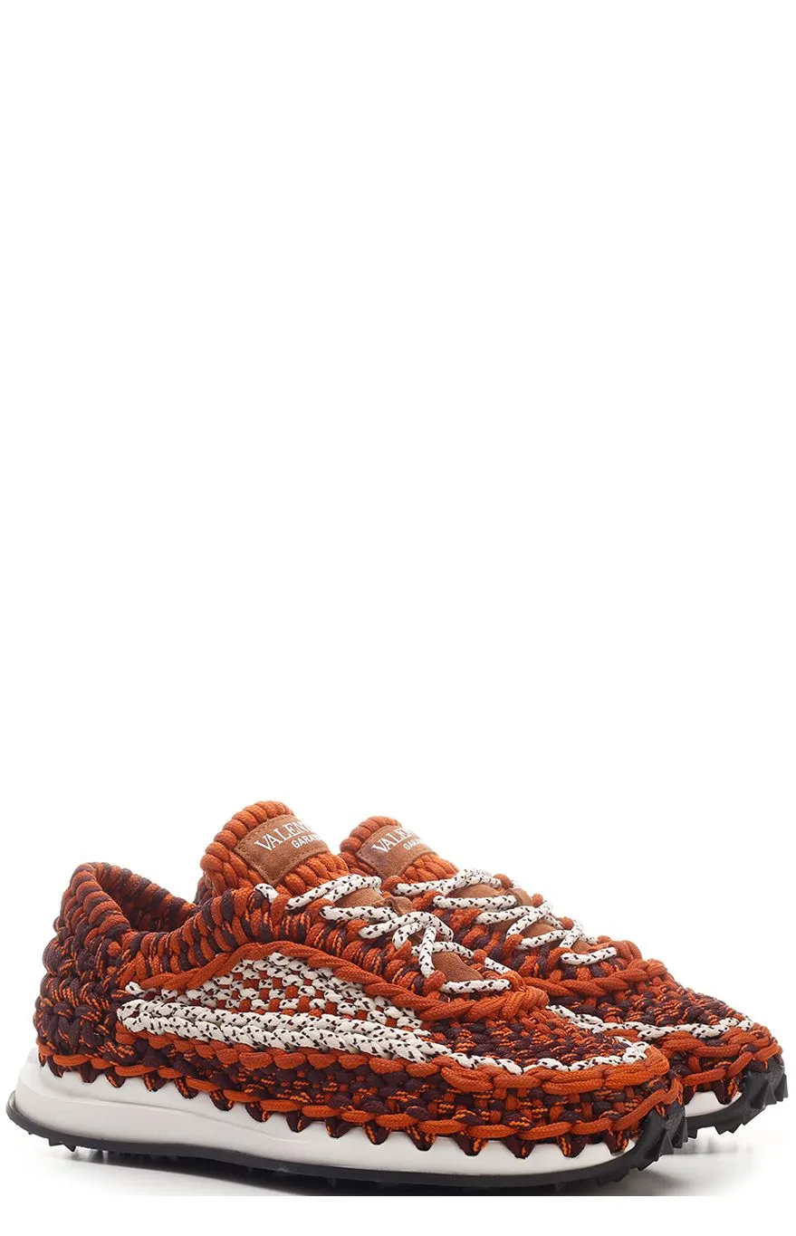 Valentino Crochet Low-Top Sneakers