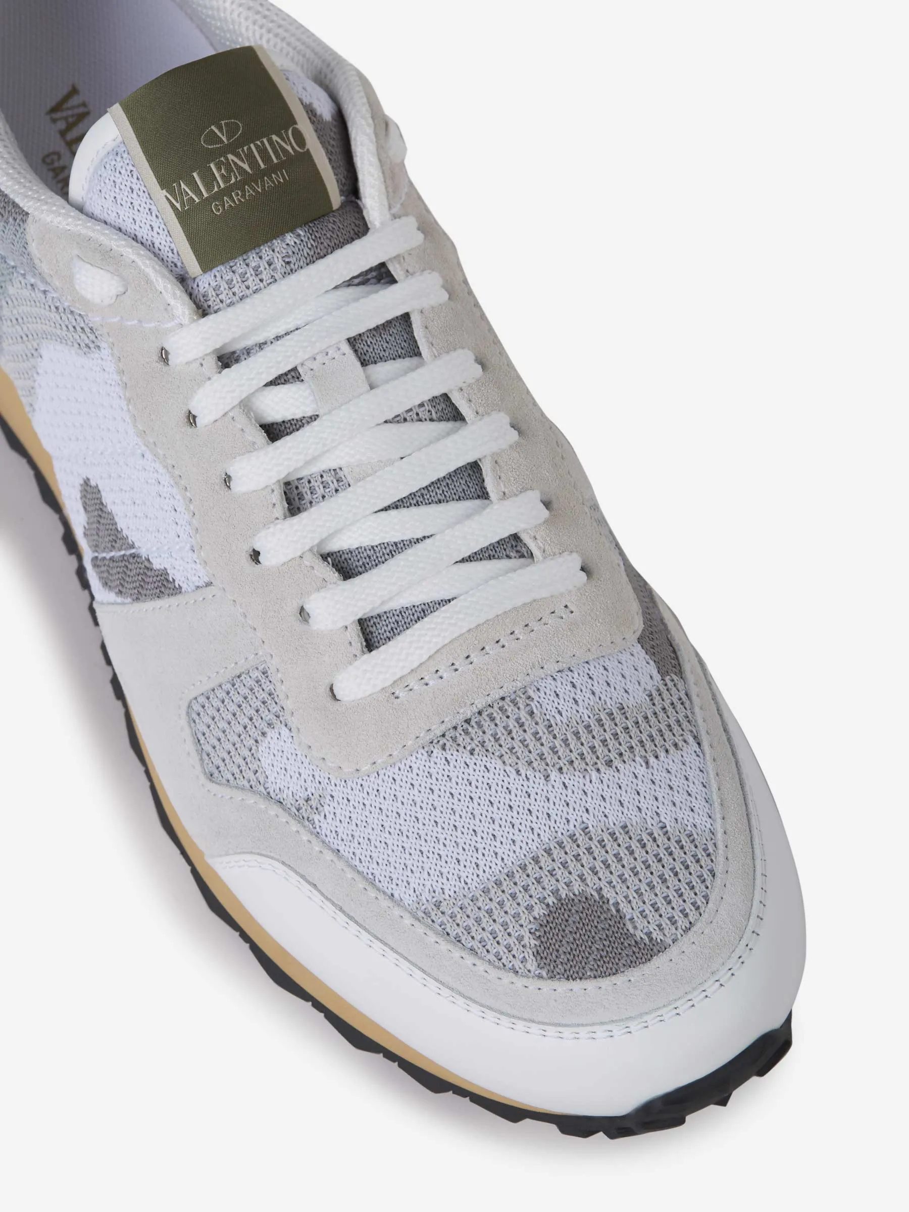 Valentino Garavani Camouflage Lace-Up Sneakers