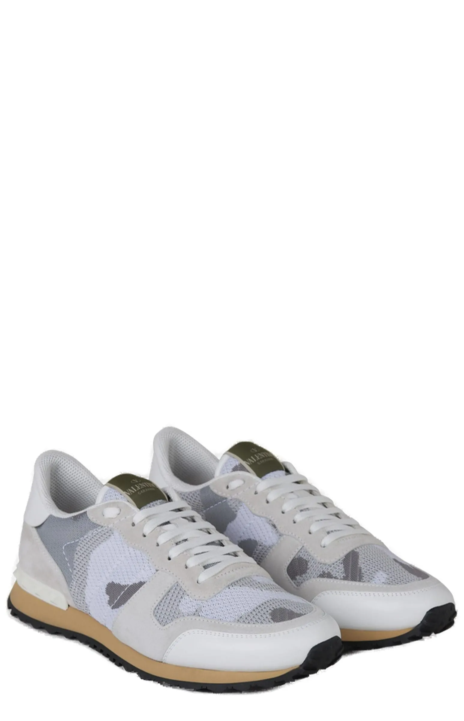 Valentino Garavani Camouflage Lace-Up Sneakers