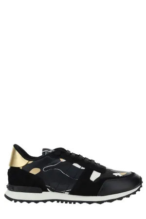 Valentino Garavani Rockstud Camouflage Metallic Sneakers