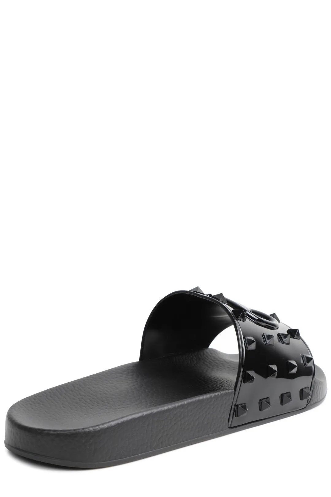 Valentino Garavani Rockstud VLogo Plaque Slides