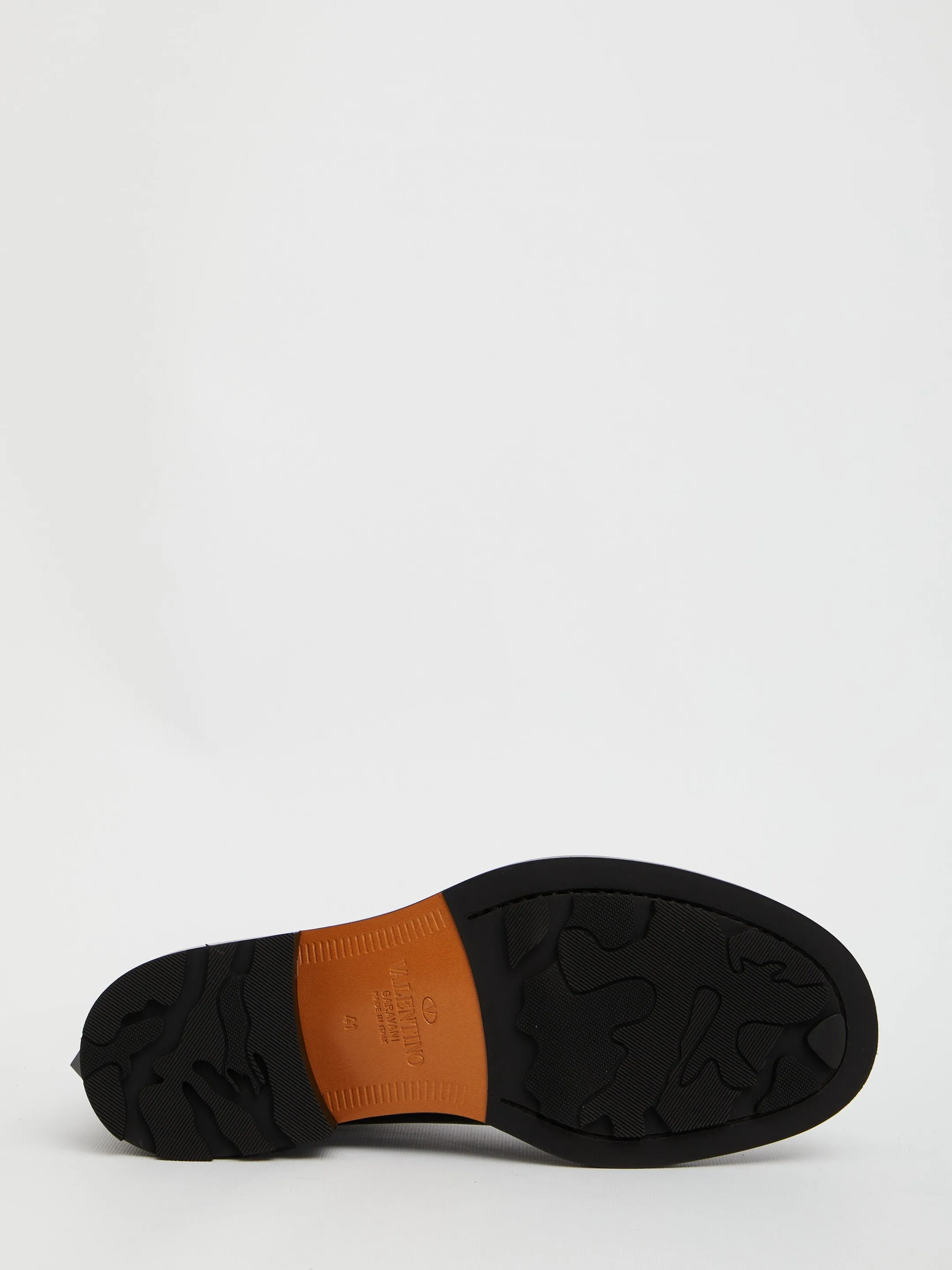 Valentino Garavani Roman Stud Round Toe Boots