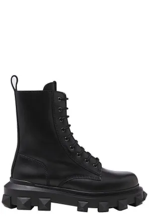 Valentino Garavani Trackstud Combat Boots